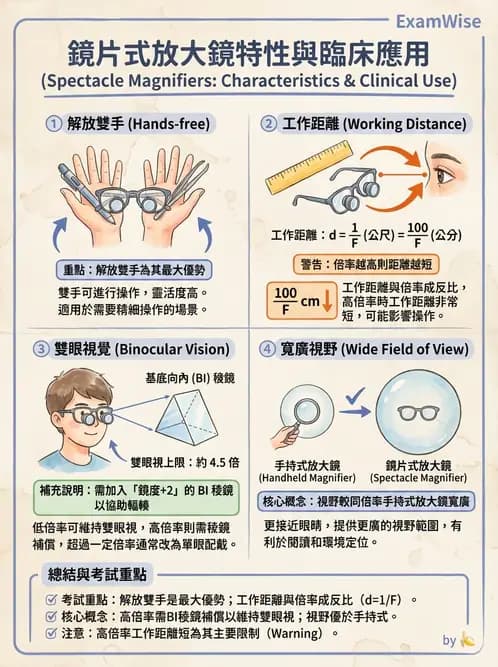 驗光師 - 近距離光學放大輔具種類與比較 - AI 圖文解析預覽