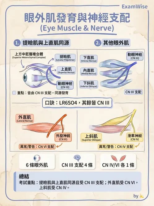 驗光師 - 眼外肌與眼球運動 - AI 圖文解析預覽