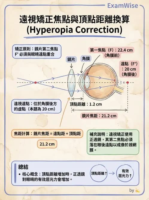 驗光師 - 散光焦線、面鏡與屈光不正成像 - AI 圖文解析預覽