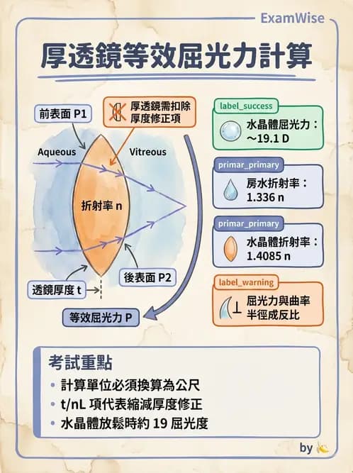驗光師 - 眼球屈光系統基本原理 - AI 圖文解析預覽