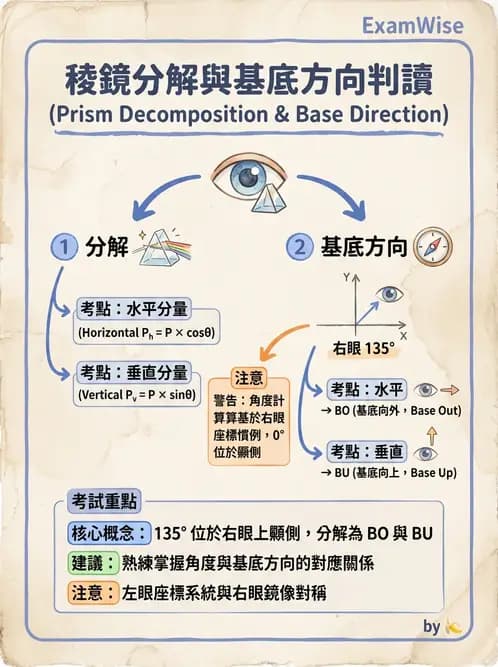 驗光師 - 稜鏡效應計算與偏心配鏡 - AI 圖文解析預覽