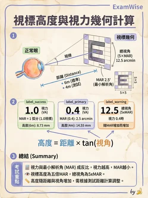 驗光師 - 視力檢查與視力值換算 - AI 圖文解析預覽