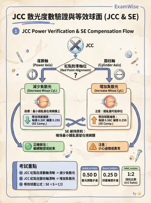 驗光師 - 傑克森交叉圓柱鏡散光檢查 - AI 圖文解析預覽