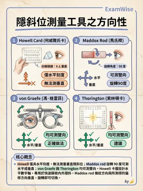 驗光師 - 隱斜位測量方法 - AI 圖文解析預覽