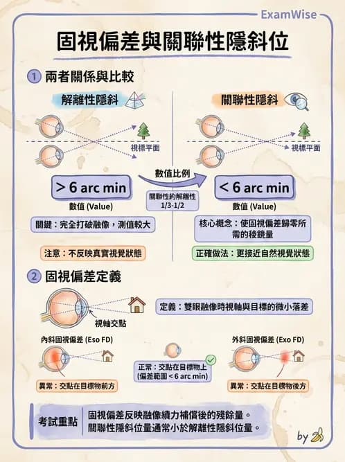驗光師 - 固視偏差與雙眼視覺評估 - AI 圖文解析預覽
