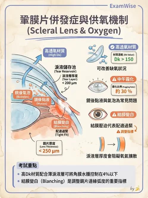 驗光師 - 角膜染色與輪部血管化 - AI 圖文解析預覽