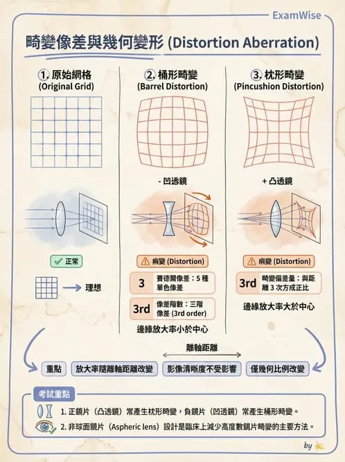 驗光師 - 鏡片材料特性與光學設計 - AI 圖文解析預覽