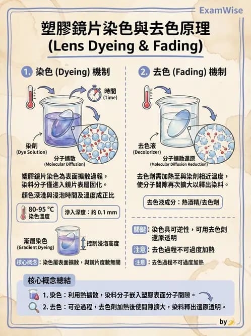 驗光師 - 鏡片鍍膜、偏光與染色 - AI 圖文解析預覽