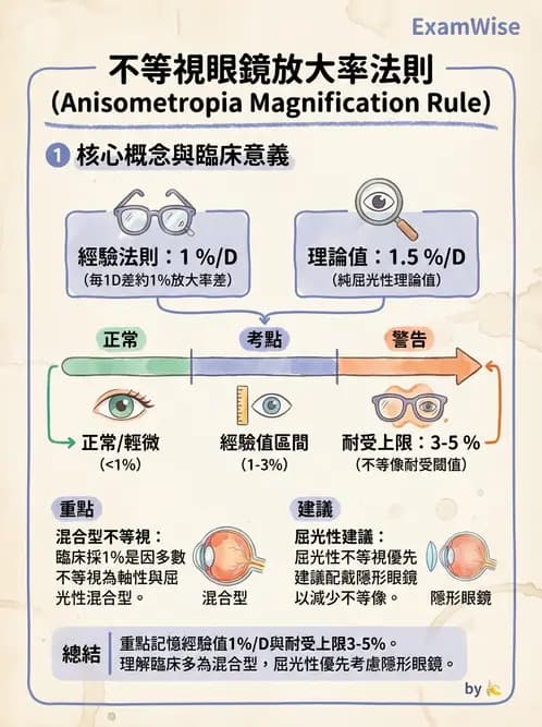 驗光師 - 不等視配鏡方法 - AI 圖文解析預覽