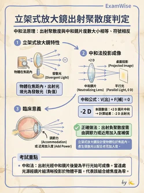 驗光師 - 放大原理與近距離光學計算 - AI 圖文解析預覽