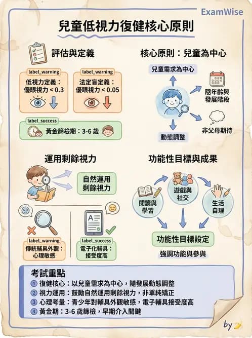 驗光師 - 低視力復健與心理適應 - AI 圖文解析預覽