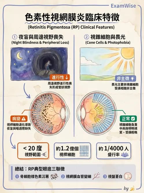驗光師 - 遺傳性視網膜及色素疾病 - AI 圖文解析預覽