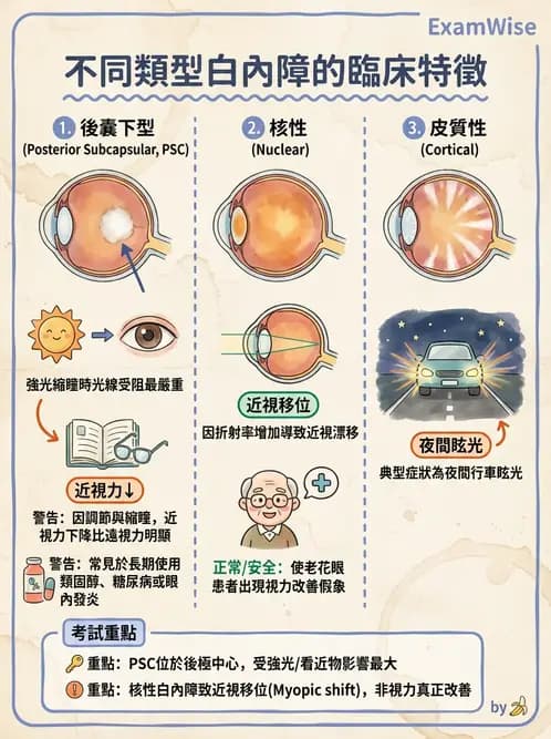 驗光師 - 水晶體與玻璃體 - AI 圖文解析預覽