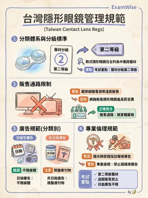 驗光師 - 醫療相關法規與職業倫理 - AI 圖文解析預覽