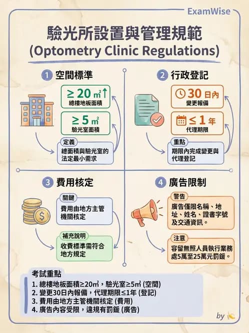 驗光師 - 業務紀錄與收費倫理罰則 - AI 圖文解析預覽