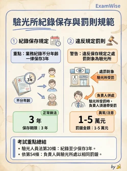 驗光師 - 業務紀錄與收費倫理罰則 - AI 圖文解析預覽