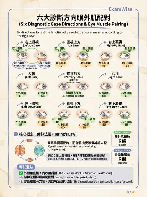 驗光師 - 眼外肌運動與眼位初步檢查 - AI 圖文解析預覽