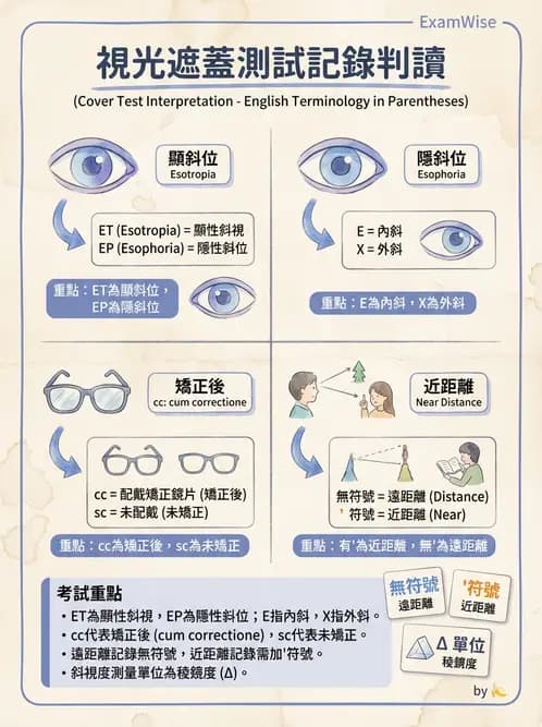 驗光師 - 隱斜位測量方法 - AI 圖文解析預覽