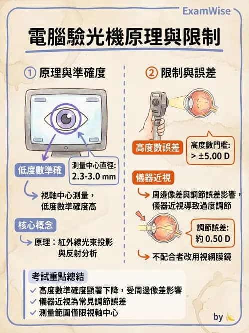 驗光師 - 自動驗光儀與角膜弧度儀 - AI 圖文解析預覽