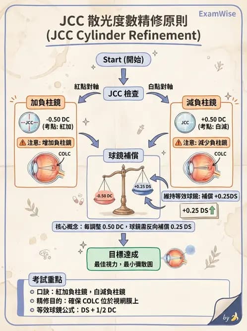 驗光師 - 傑克森交叉圓柱鏡散光檢查 - AI 圖文解析預覽