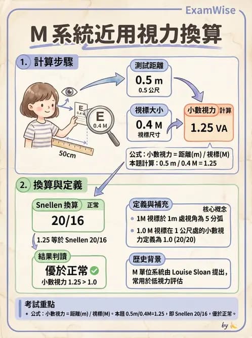 驗光師 - 視力檢查與視力值換算 - AI 圖文解析預覽