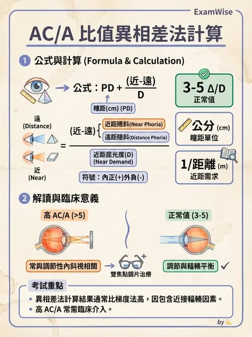 驗光師 - 調節性內聚力與聚散功能檢測 - AI 圖文解析預覽