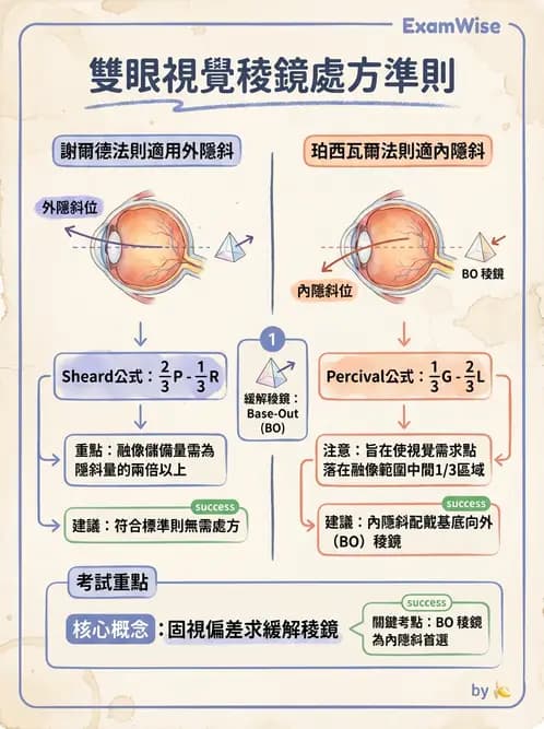 驗光師 - 稜鏡處方與垂直聚散處置 - AI 圖文解析預覽