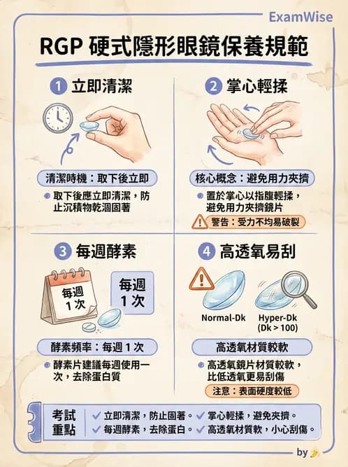 驗光師 - 隱形眼鏡護理 - AI 圖文解析預覽