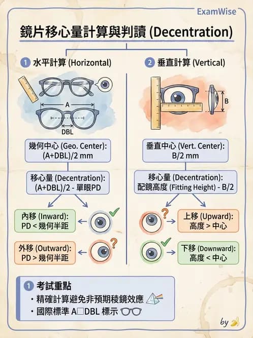 驗光師 - 稜鏡效應與移心計算 - AI 圖文解析預覽