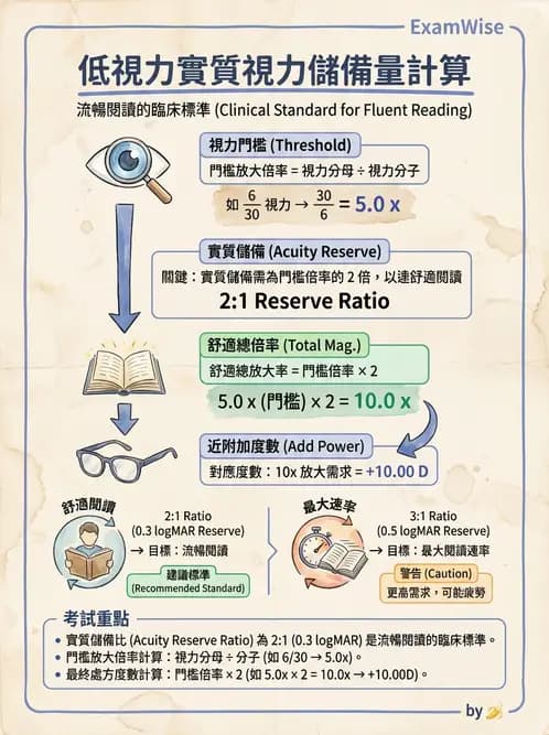 驗光師 - 放大原理與近距離光學計算 - AI 圖文解析預覽