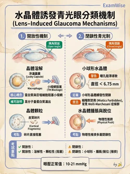 驗光師 - 青光眼分類、病因與危險因子 - AI 圖文解析預覽