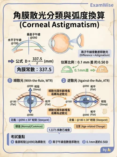 驗光師 - 散光分類與臨床判讀 - AI 圖文解析預覽