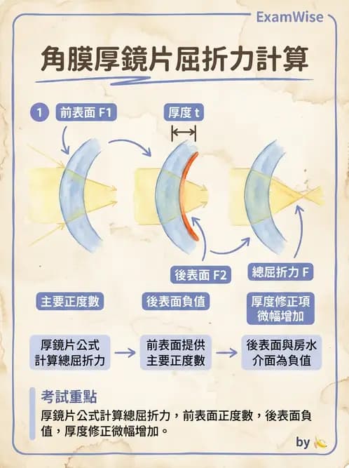 驗光師 - 模型眼屈光計算與屈光不正 - AI 圖文解析預覽