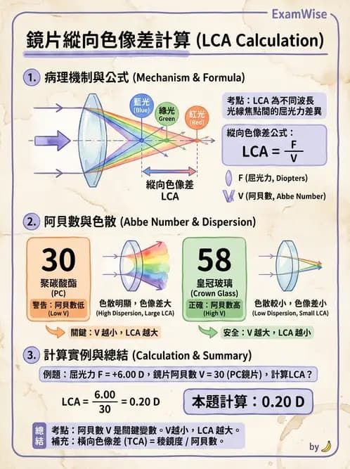 驗光師 - 色像差與阿貝數 - AI 圖文解析預覽