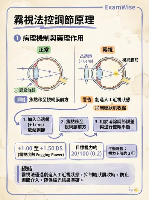 驗光師 - 自覺式驗光流程與球面度判讀 - AI 圖文解析預覽