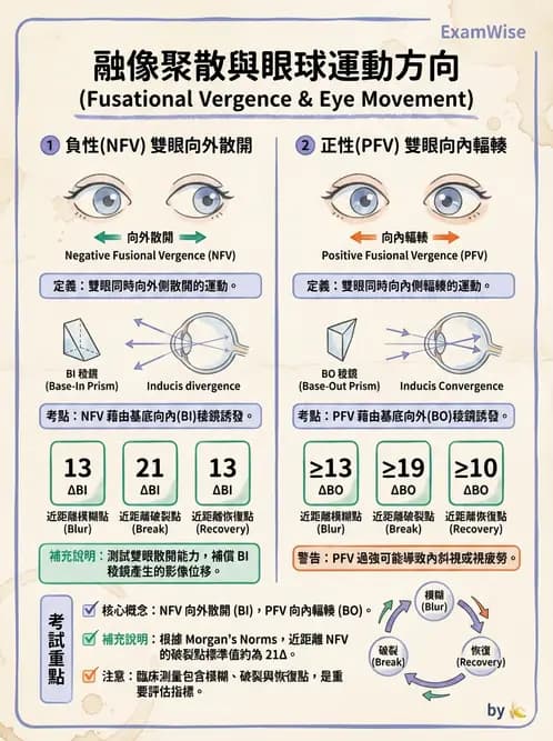 驗光師 - 調節性內聚力與聚散功能檢測 - AI 圖文解析預覽