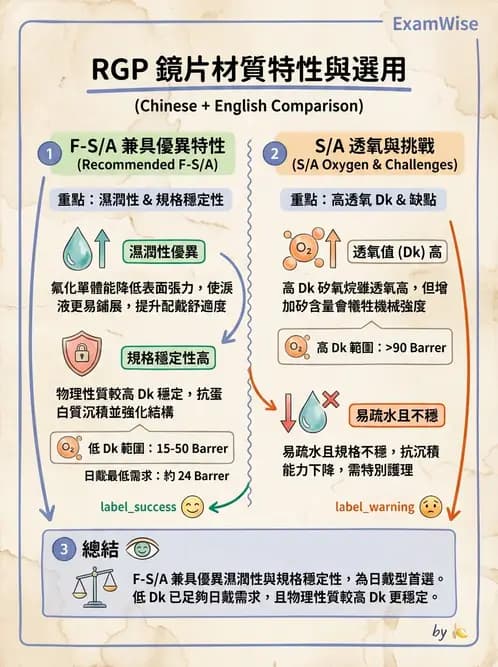 驗光師 - 硬式透氣鏡片材質 - AI 圖文解析預覽