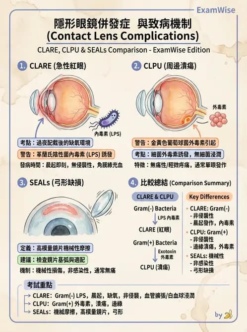 驗光師 - 感染性角膜炎與急性紅眼 - AI 圖文解析預覽