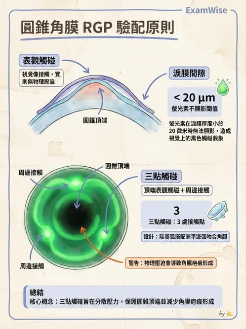 驗光師 - 硬式隱形眼鏡度數與散光計算 - AI 圖文解析預覽