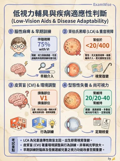 驗光師 - 低視力輔具臨床應用與選配 - AI 圖文解析預覽