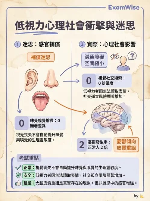驗光師 - 低視力復健與心理適應 - AI 圖文解析預覽