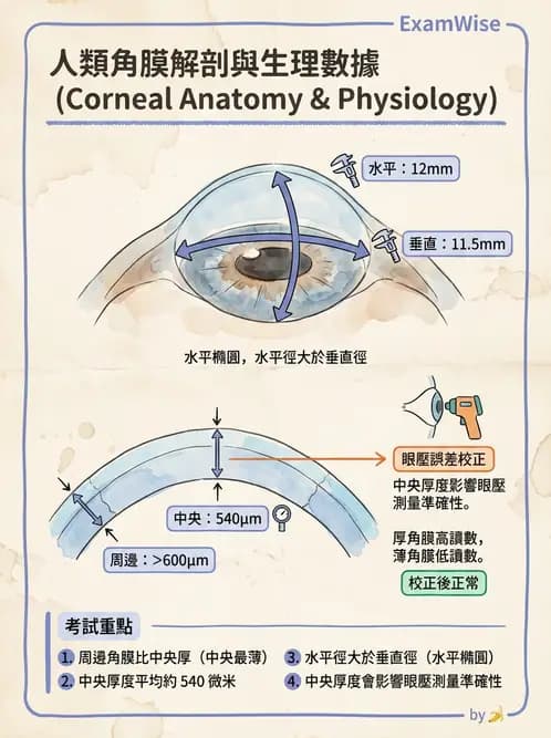 驗光師 - 眼球外層構造 - AI 圖文解析預覽