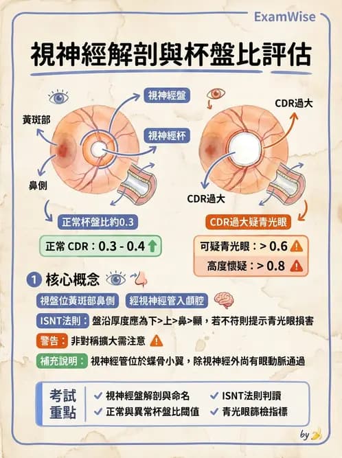 驗光師 - 視覺神經傳導系統 - AI 圖文解析預覽
