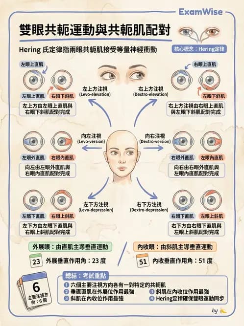 驗光師 - 眼外肌與眼球運動 - AI 圖文解析預覽
