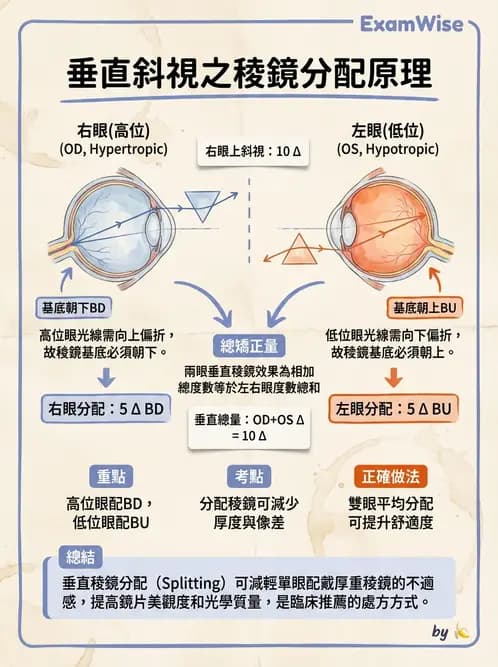 驗光師 - 稜鏡臨床應用 - AI 圖文解析預覽