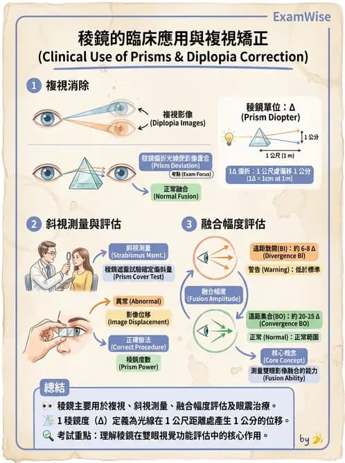 驗光師 - 稜鏡臨床應用 - AI 圖文解析預覽