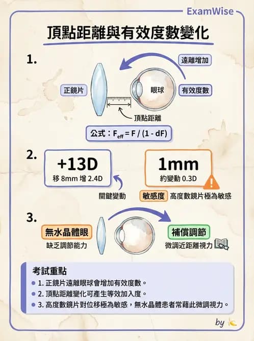驗光師 - 調節機制與調節量計算 - AI 圖文解析預覽