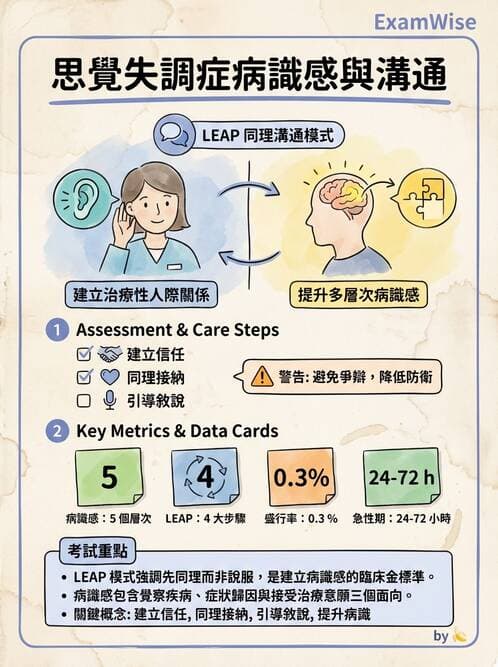 護理師 - 思覺失調症護理 - AI 圖文解析預覽