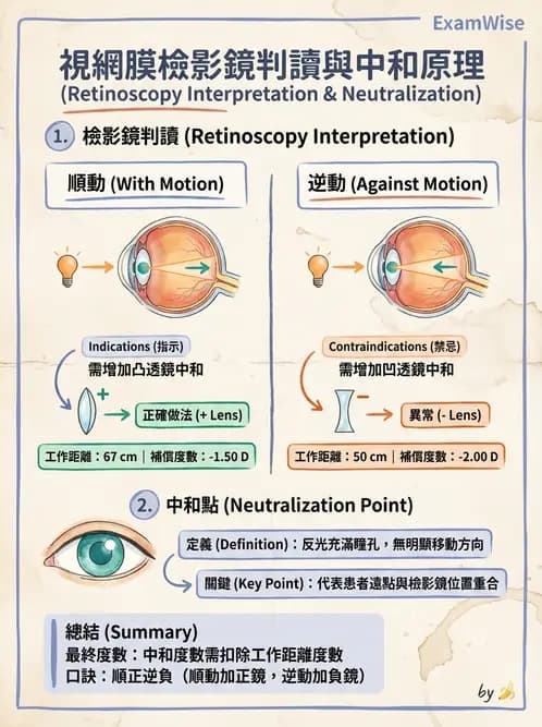 驗光師 - 視網膜檢影法 - AI 圖文解析預覽