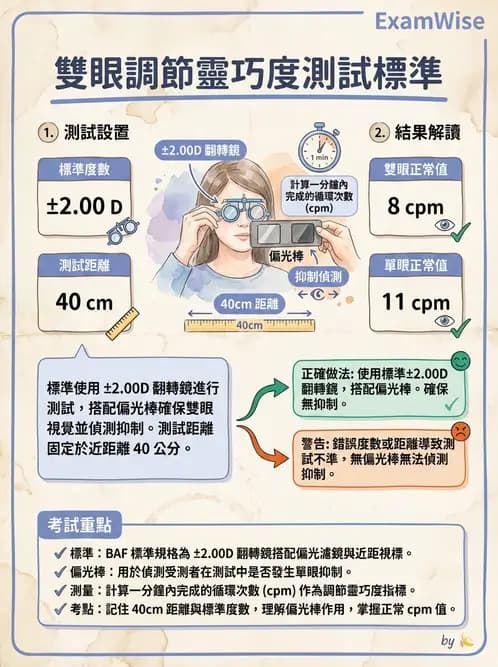 驗光師 - 調節功能與立體視融像評估 - AI 圖文解析預覽
